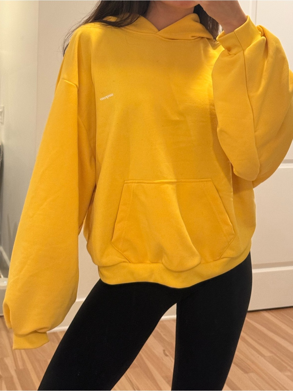 Yellow Women's Oversized Hoodie Sweatshirt